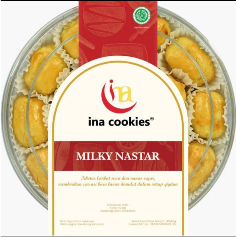 

Inacookies Milky Nastar Premium toples reguler Bingkisan Lebaran best seller