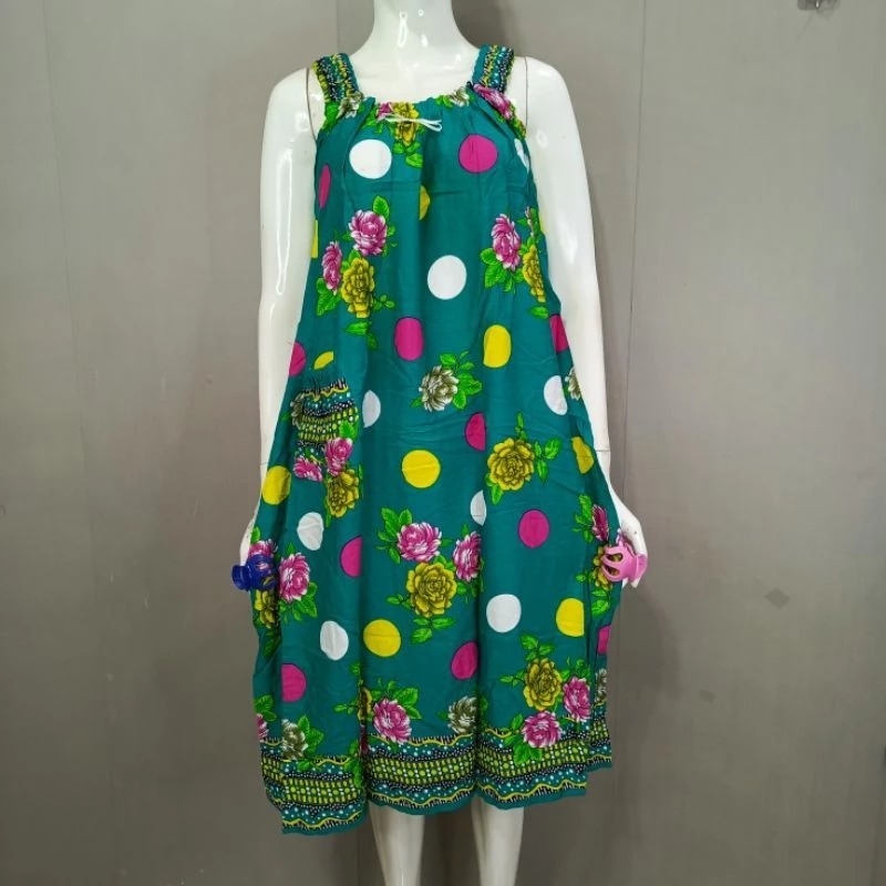 FASHION WANITA Daster Gajah Putih Yukensi Tali Papan Viral Kekinian Ld 110 Pb 105