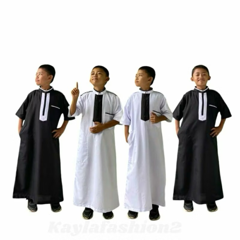 Jubah Anak Laki Laki lengan pendek