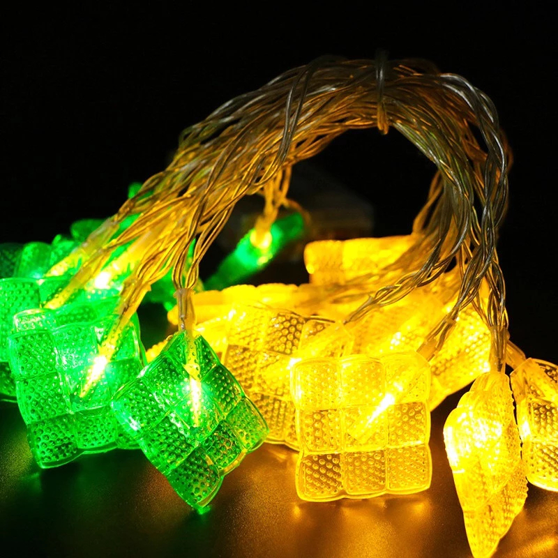 Lampu Tumblr Ketupat LED / Lampu Hias Tema Puasa Lebaran Idul Fitri / Lampu Hias Ketupat
