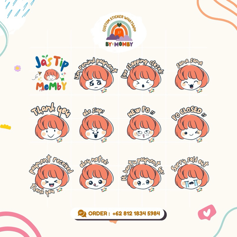 

CUSTOM STICKER WA WHATS APP