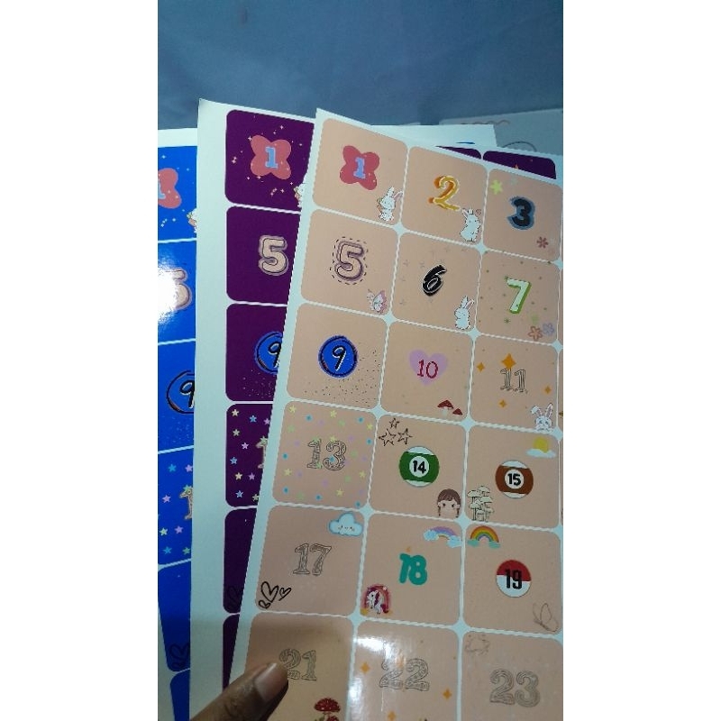 

Stiker nomor urut 1-120