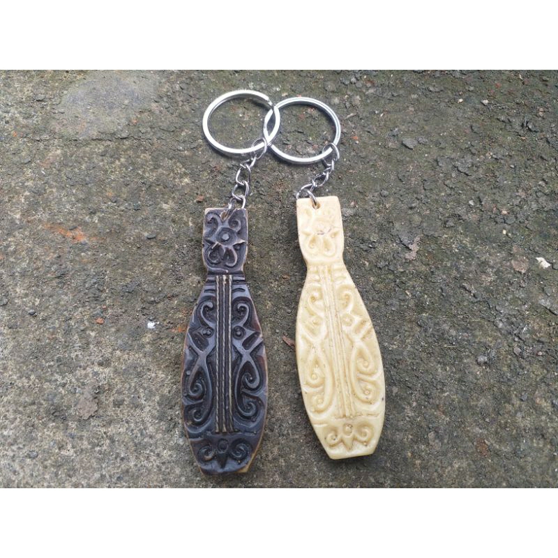 Gantungan Kunci Sape Etnik Kalimantan