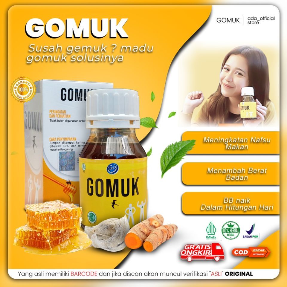 

Madu Gomuk 250ml - Herbal Menuju Berat Badan Ideal Sehat Dan Percaya Diri