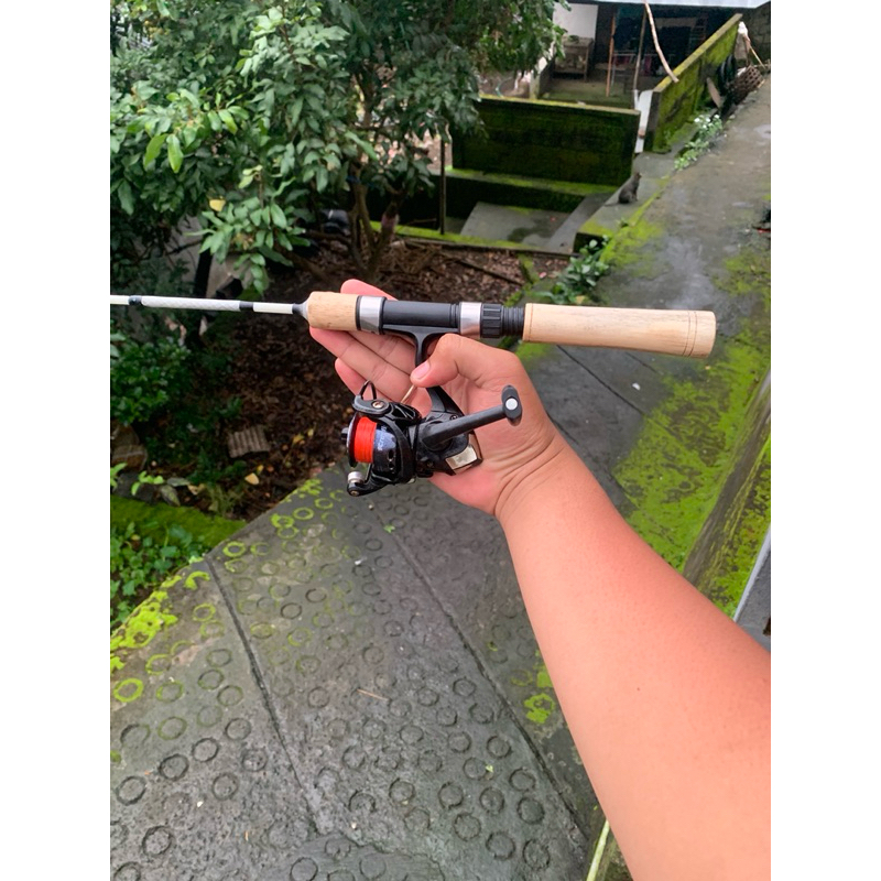 joran micro casting custom DITYAFHIS gagang kayu