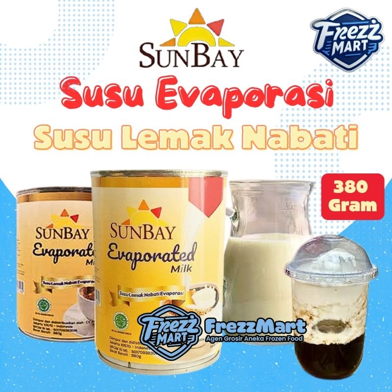 

Sunbay Evaporated Milk 380gr Susu Evaporasi Kaleng Malaysia