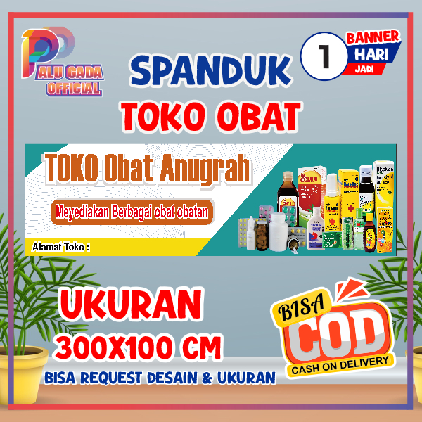 cetak spanduk banner baliho murah warung madura costem ukuran bisa ganti nama