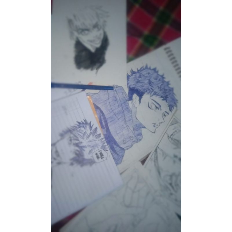 

jasa gambar anime bebas request, ukuran b5