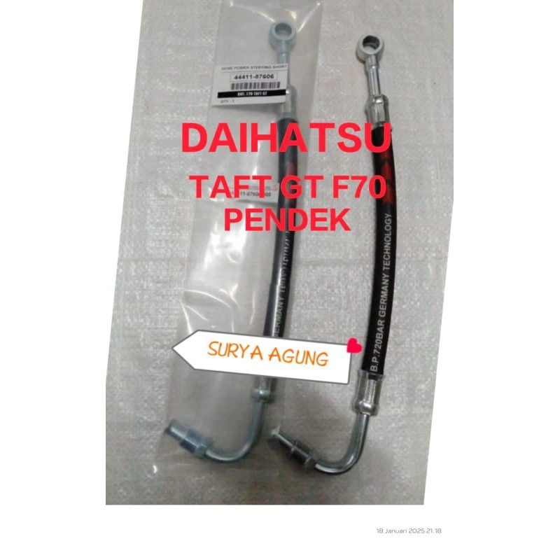 HOSE POWER STERING / SELANG POWER STERING DAIHATSU F70 TAFT GT PENDEK BERGARANSI