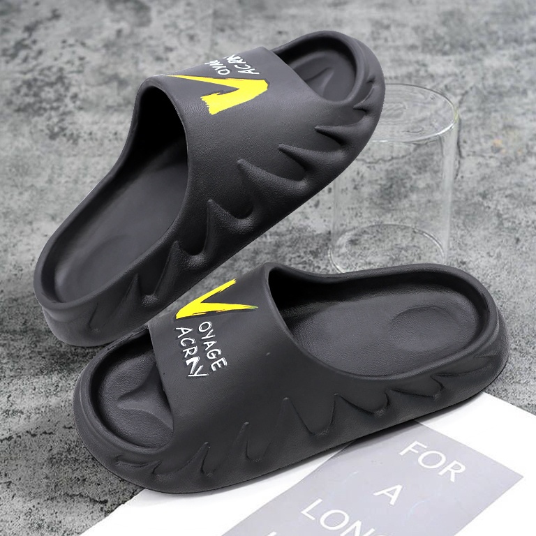 Terbaik SELIN Sandal Pria Kekinian Tinggi Sandal Slop Pria Sandal Slide Pria Sandal Cowok Pria