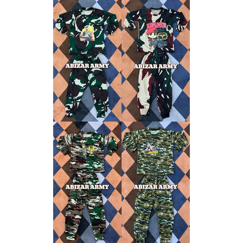 Baju anak loreng/kaos anak/stelan loreng anak