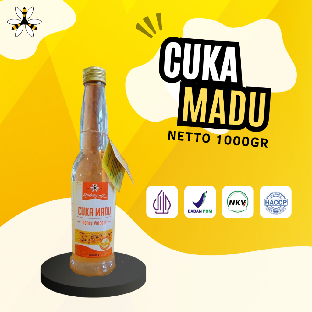 

100% ORI Madu Kembang Joyo - Cuka Madu 300 ml + Free Bubble Wrap