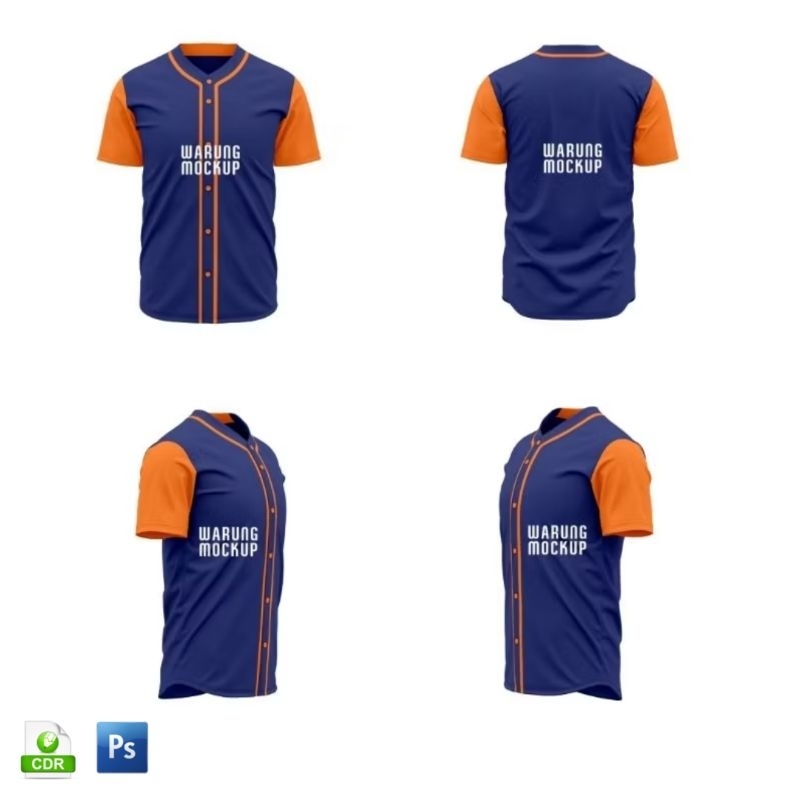 Mockup Jersey Baseball (6000X6000 px)