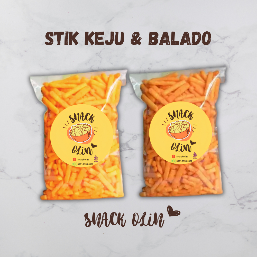 

Snack Stik Keju dan Balado 100gr-1KG Murah / Snack Gurih Renyah Kekinian