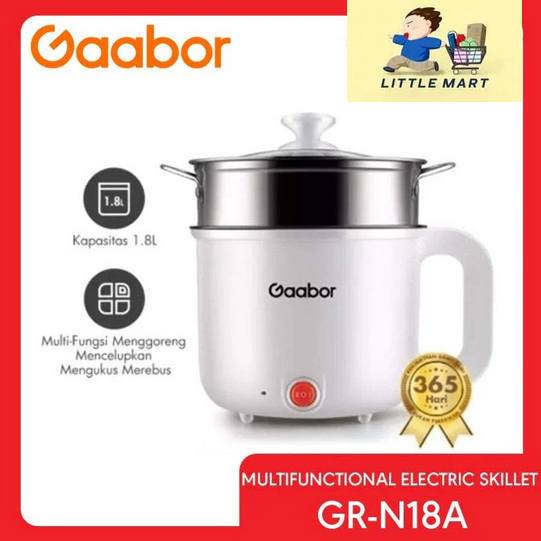 GAABOR MULTIFUNCTIONAL ELECTRIC SKILLET GR-N18A (PANCI LISTRIK SERBAGUNA) 1,8 L
