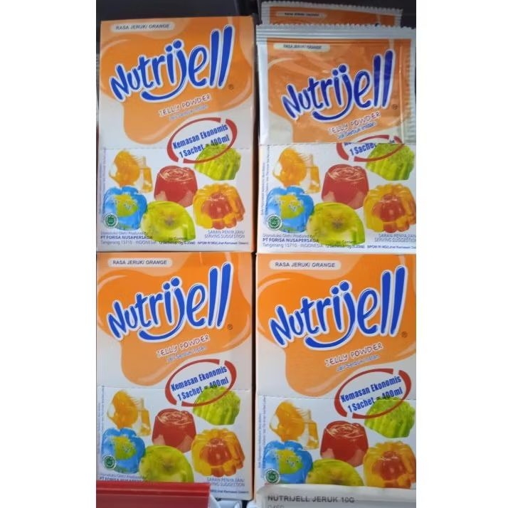 

Nutrijell Ekonomis rasa strawberry, melon, cincau, blueberry, jeruk, anggur, jambu, cokelat, kelapa muda, leci, plain (tanpa rasa), mangga