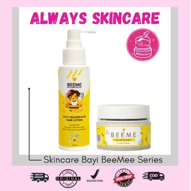 BEEME MOEL SERIES - SKINCARE BAYI (Hair Lotionmoel, Nourishing Balm Bayi Beeme, Sunscreen, Body Loti