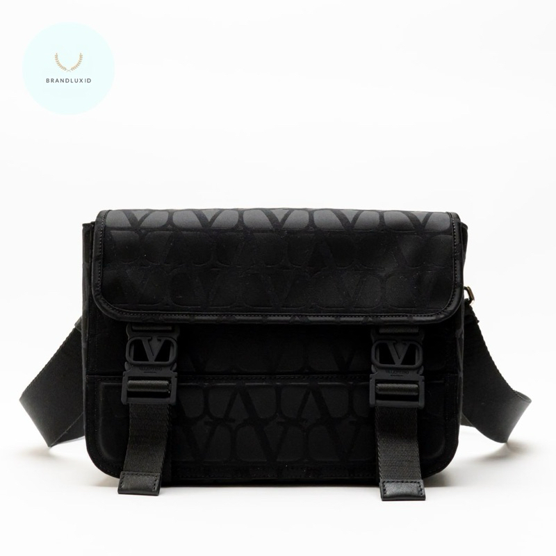 Valentino Garavani Toile Iconographe Technical Fabric Shoulder Bag