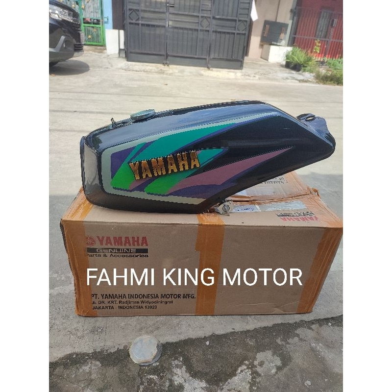 TANGKI RX KING MASTER HIJAU BOTOL 1996 ASLI ORIGINAL YGP KOMPLIT STTIPING PREMIUM DI CLEAR GLOSSY