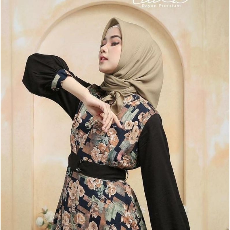[READY COD]✔LEENA DRESS by NADHEERA LUXURY NEW ||DRESS ELEGAN✔