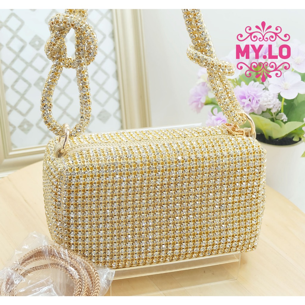 TAS PESTA WANITA CLUTCH KONDANGAN MEWAH ELEGAN DOMPET PENGANTIN WEDDING PERNIKAHAN LAMARAN HANTARAN 