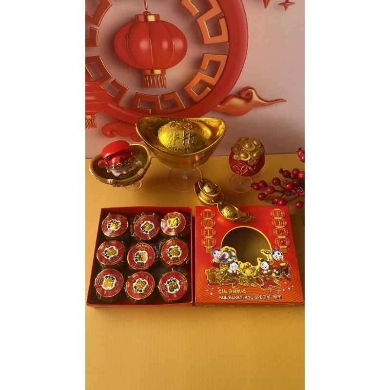 

KUE CHINA/DODOL SIN PHING KERANJANG MINI ISI 9 550g
