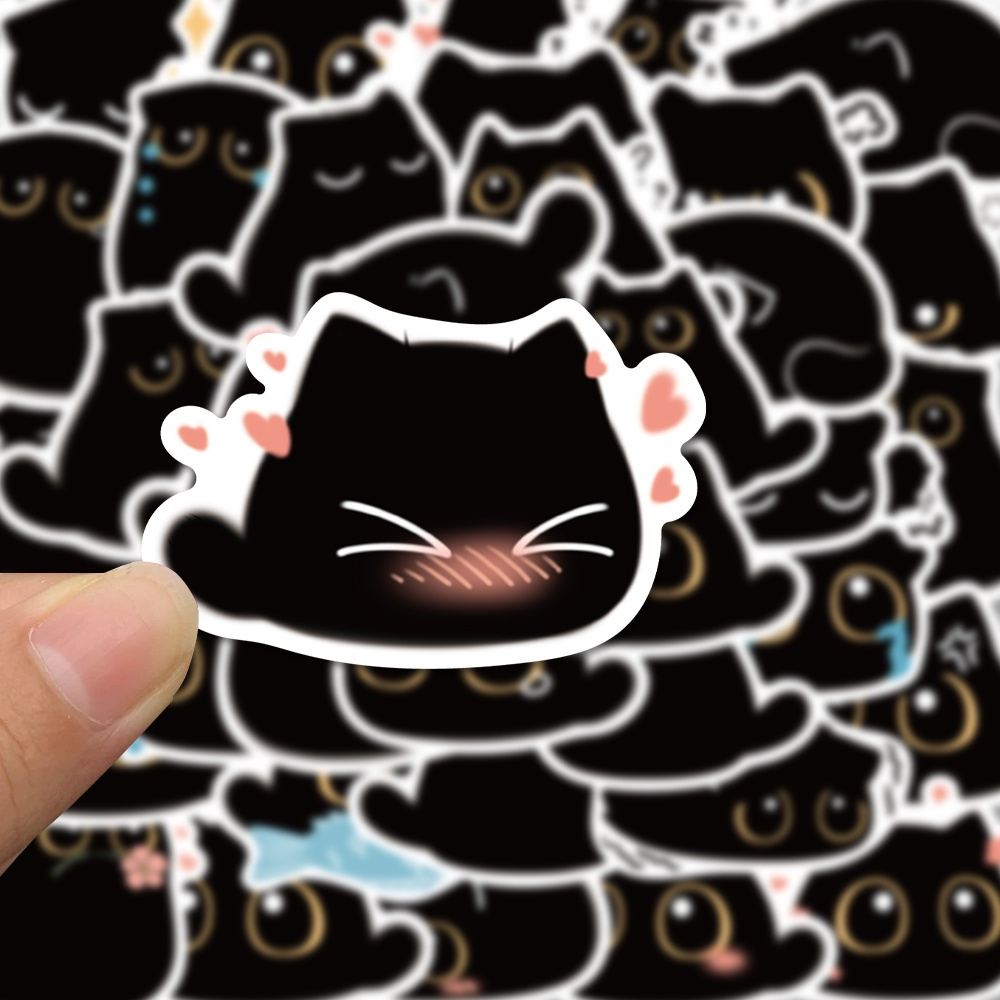 

Stiker Kartun Kucing Sticker WaterProof Premium isi 14 pcs Best Seller