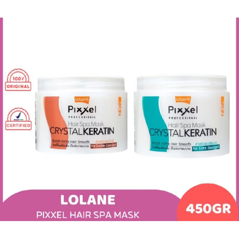 Lolane Pixxel Hair Spa Mask Crystal Keratin 450gr