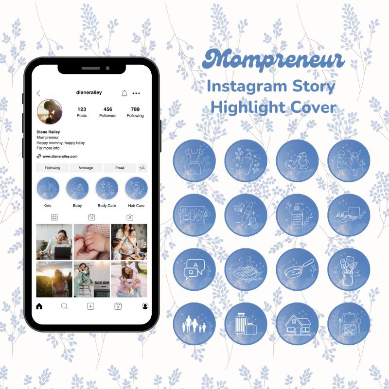Instagram Story Highlight Cover - 16 File - Digital Product - Tanpa Ongkir