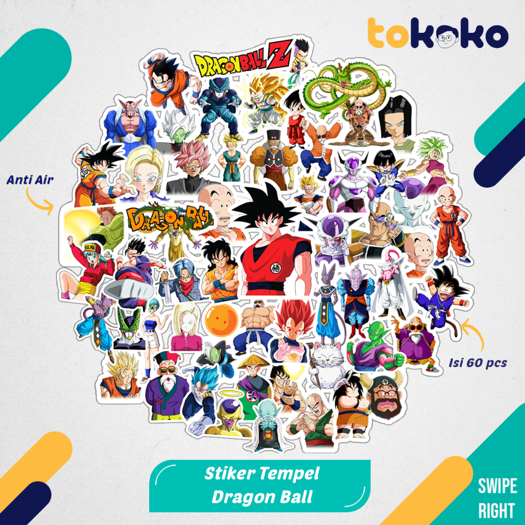 

Stiker Cutting Dragon Ball Anime Paper Vinyl Dekorasi Laptop Koper Tumbler Kulkas DIY