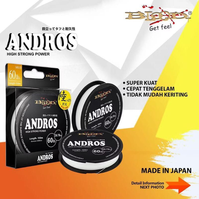 SENAR PANCING BLOOD ANDROS WHITE 150M