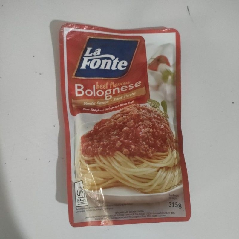 

Lafonte Saus bolognese sapi | Lafonte beff flavour Bolognese 315gr