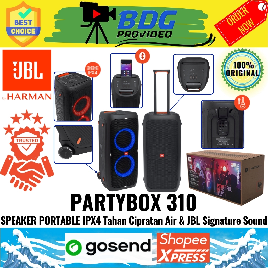 JBL PARTYBOX 310 BLACK / Speaker Bluetooth portable JBL Partybox 310 IPX4