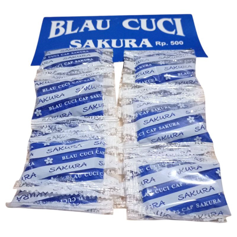 BLAU CUCI SAKURA/ BLAO CUCI BAJU 1LEMBAR ISI 12BKS