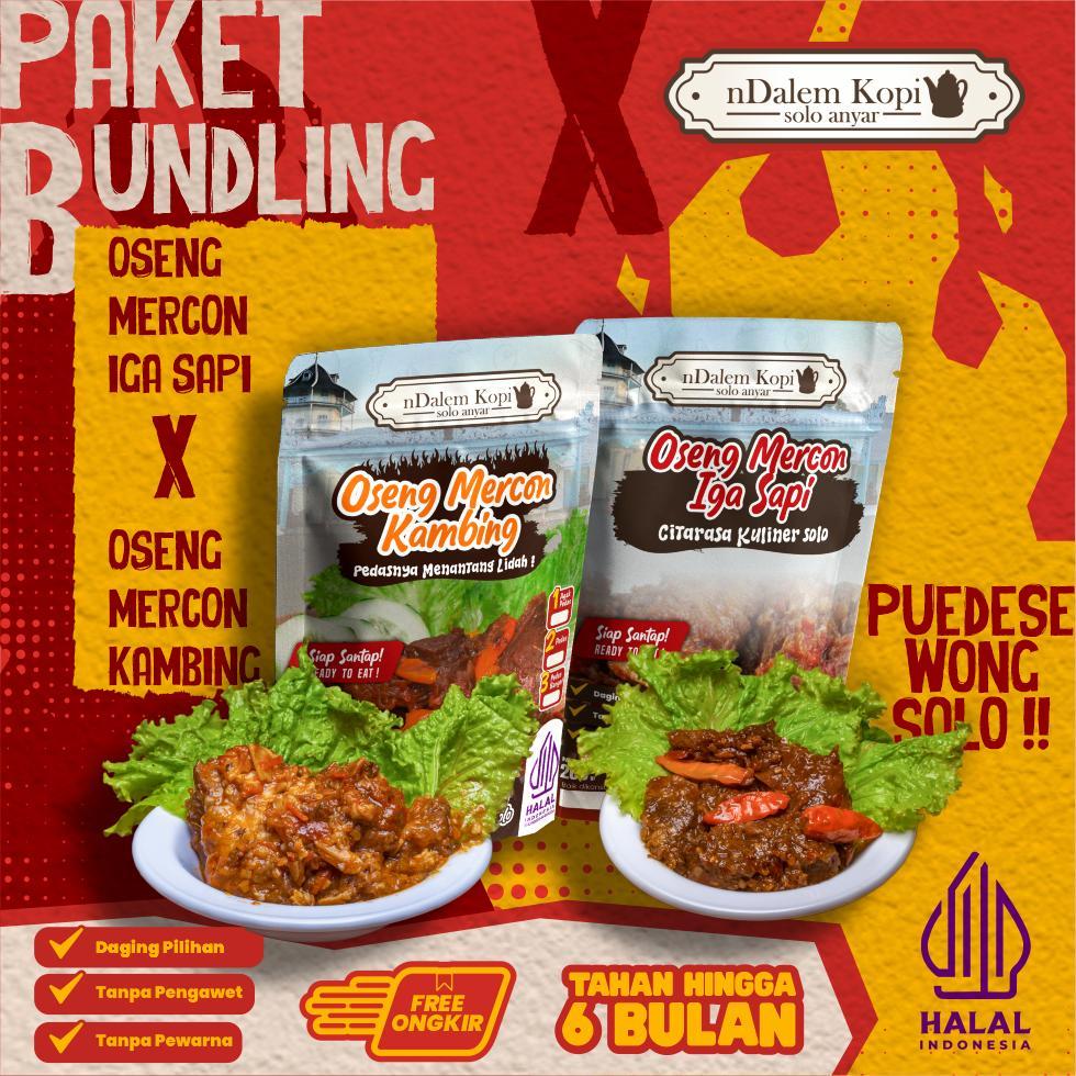 

Oseng Mercon Daging Kambing Iga Sapi Empuk Pedas Lezat [BUNDLING 2] - nDalem Kopi