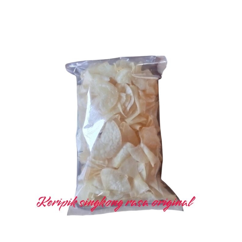

keripik singkong rasa original bawang gurih renyah makanan ringan berat 500gram