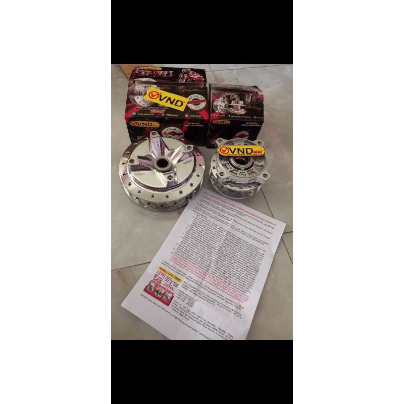 Tromol satu set depan dan belakang VND PCX150/160 dan Vario 160 ABS