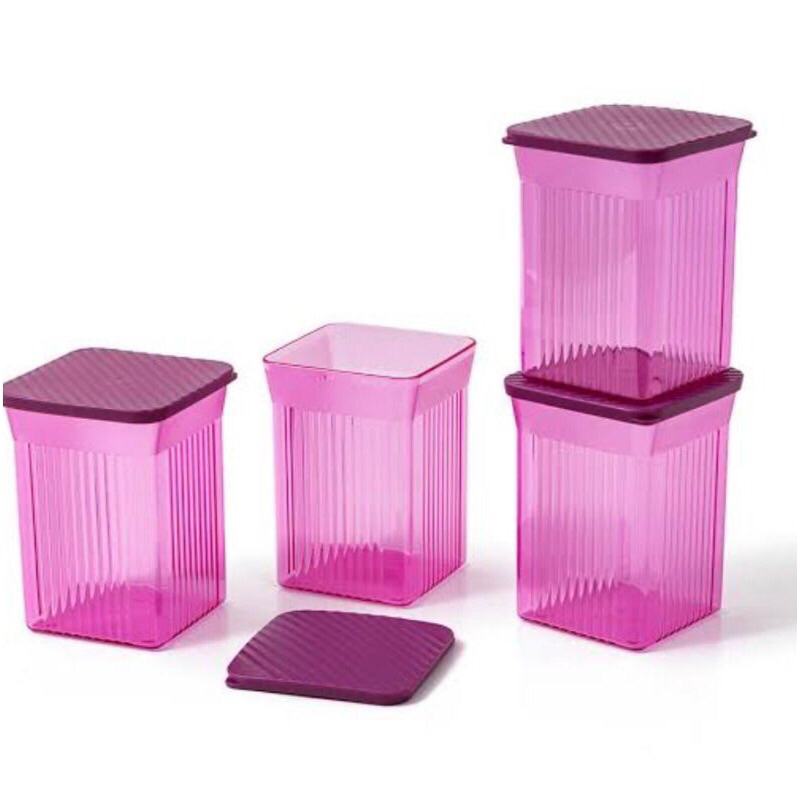 Toples kue Tupperware family mate square set