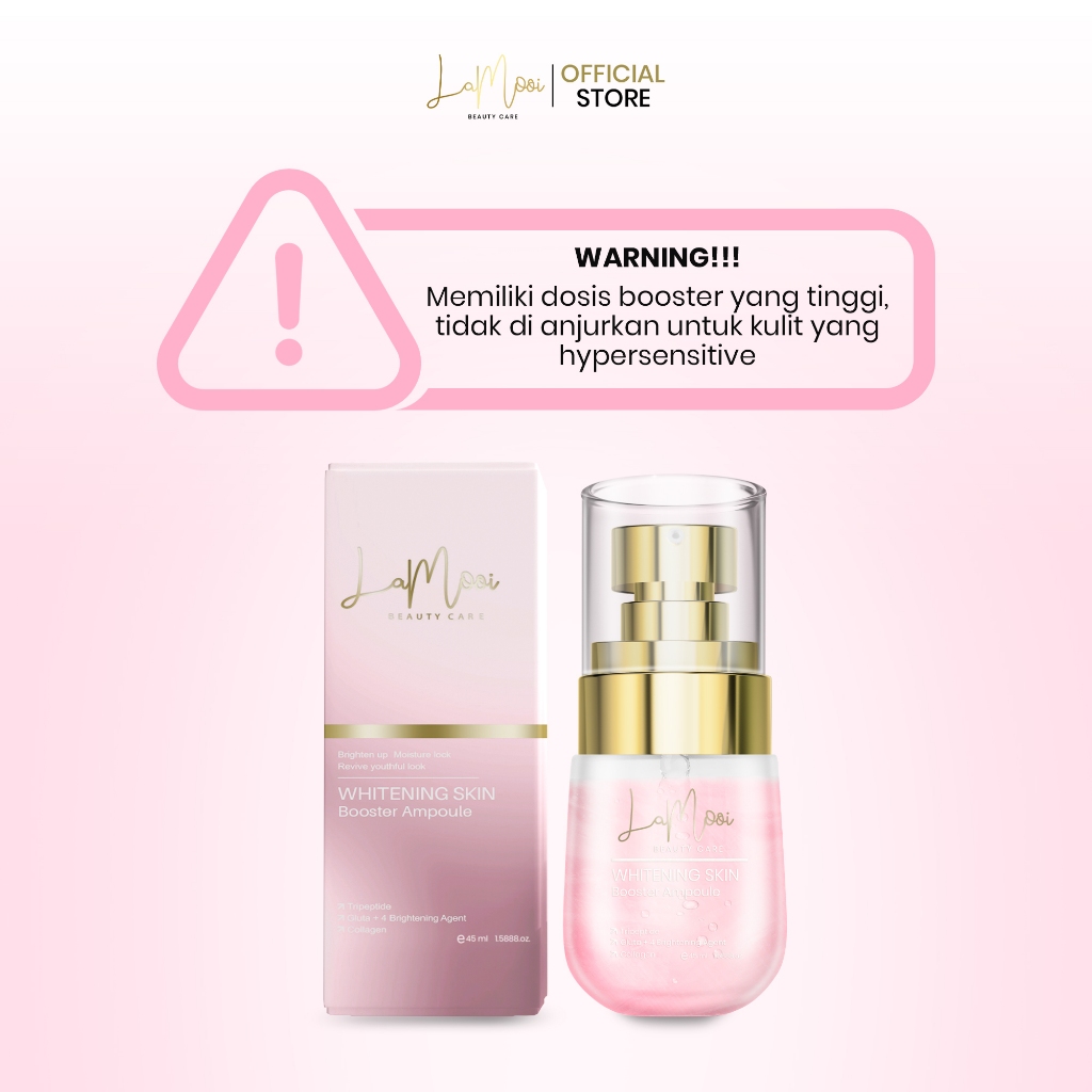 LaMooi Luxury Whitening Body Lotion + Booster Whitening Body AMPOULE