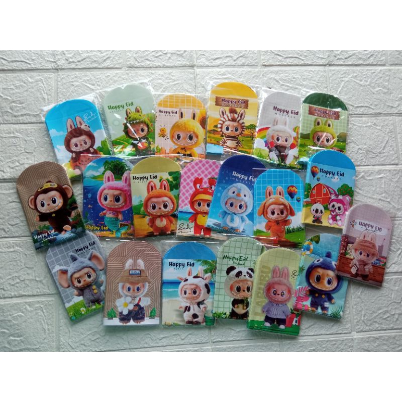 

(SUDAH DI LEM) Amplop Lebaran motif kartun LABUBU NEW 2025