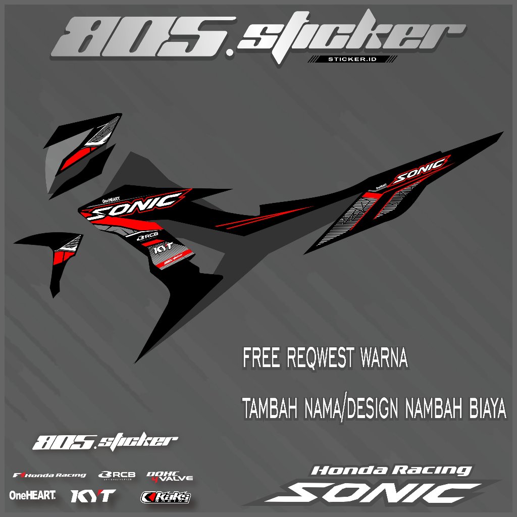 STRIPING STIKER HONDA SONIC/STIKER VARIASI SONIC 150R/STRIPING SONIC GRAFIS TERBARU KEREN