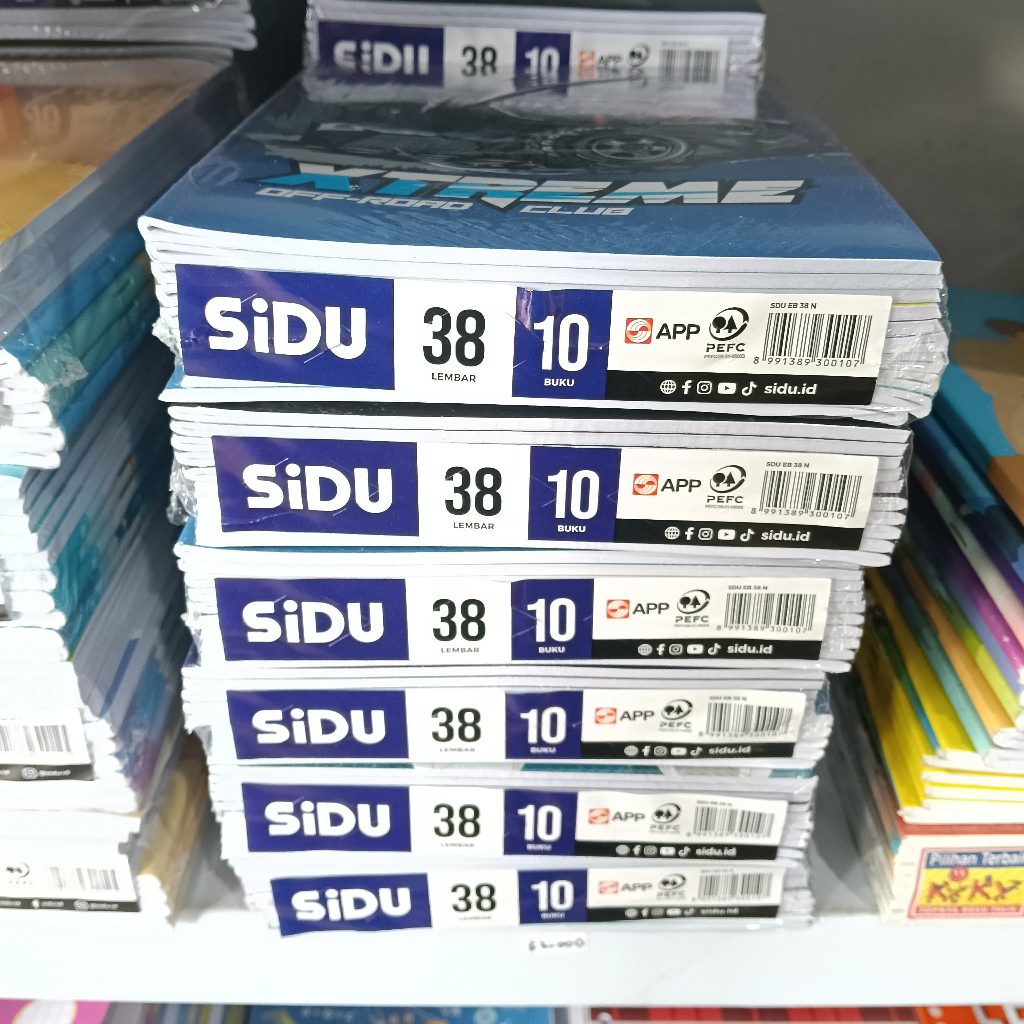 

SIDU BUKU TULIS 38 LEMBAR 1 PAK ISI 10 - BUKU TULIS SEKOLAH