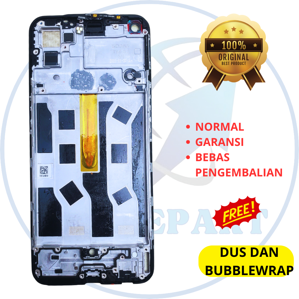 Frame/tatakan lcd/tulang tengah hp Oppo reno 5 4g - Oppo reno 6 4g - asli original copotan cabutan b