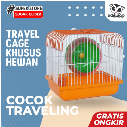 ADEWAP GLIDER Tas + Kandang Sugar Glider Travel Cage