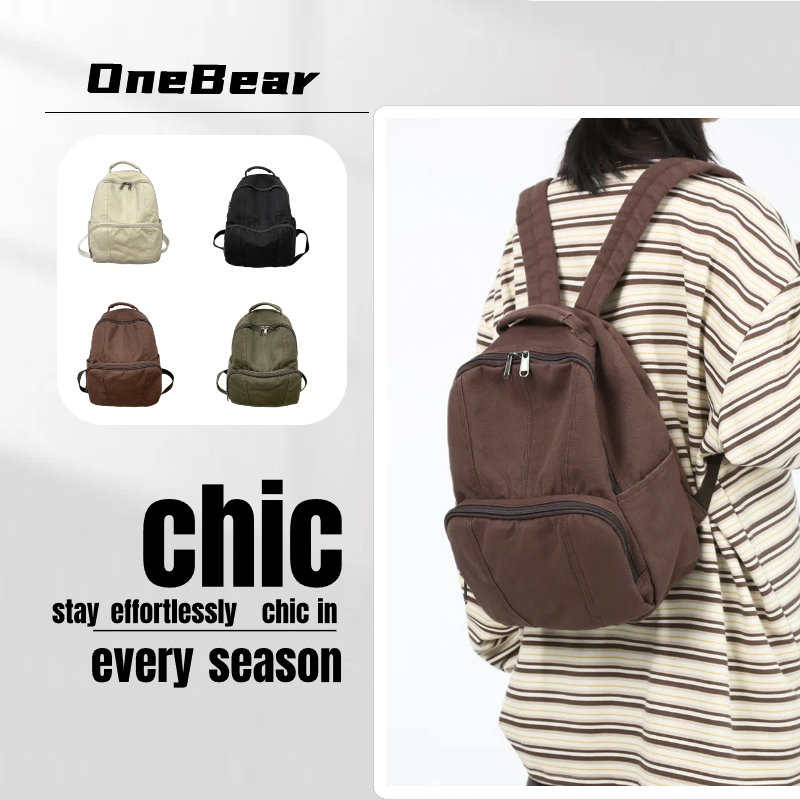 Onebear ready mini backpack korea tas backpack wanita tas ransel pria dan wanita tas ransel wanita k