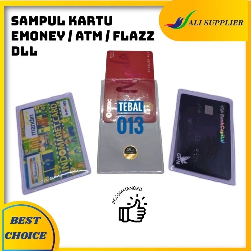 

Plastik cover sampul sarung Pelindung Kartu ATM / KTP / SIM / SAMPUL ETOLL / COVER EMONEY / PLASTIK SAMPUL KTP / SAMPUL ETOLL / SAMPUL FLAZZ / SAMPUL KARTU ASURANSI / SAMPUL KARTU NAMA / COVER KERTAS / SAMPUL KARTU SIM / SAMPUL ATM / PLASTIK KTP
