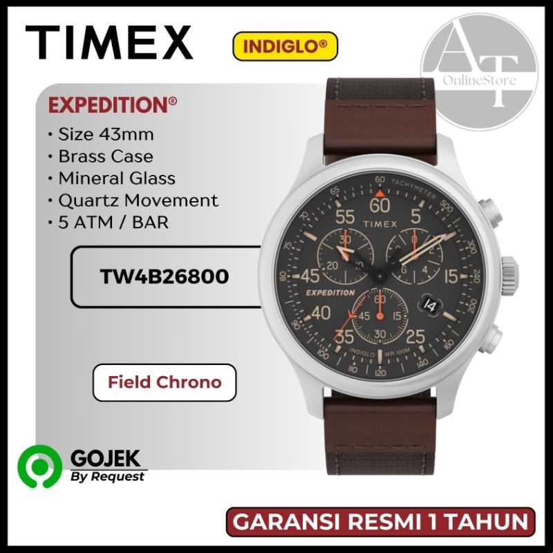 Jam Tangan Pria Timex TW4B26800 Expedition Field Chrono ORIGINAL Garansi Resmi