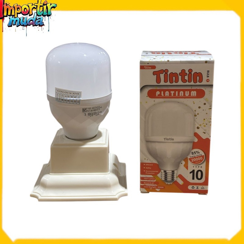 Tintin Lampu Led Kapsul Platinum 10 watt Garansi 1 Tahun
