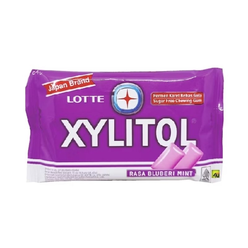 

XYLITOL PERMEN KARET BEBAS GULA BLUEBERRY