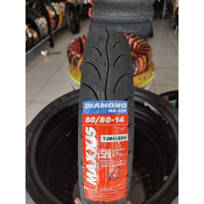 [BISA COD] BAN TUBLESS MAXXIS DIAMOND 80/80-14 UNTUK MOTOR MATIC BEAT VARIO GENIO